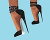 Chloe Glitz Heels Black