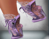 Lilac Flowers Boots