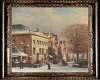 Vintage Delft painting
