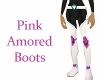 Pink Armored Boots