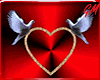 doves heart sticker