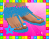 !Lily Haters Sandles Blu