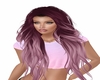 pink and red long hair