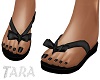 Black Cayla Flip Flops
