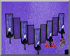 lilac wall candels