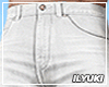 [Y] Plaid White Jeans