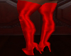 boots satin red xxl