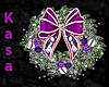 Purple Snowman Wreath