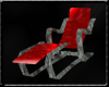 red leather lounge chair