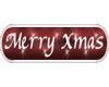 Merry Xmas -word sticker