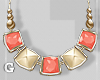 G l Peach Medley Necklac