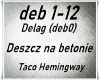 Deszcz na betonie