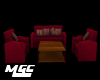 [MGC] Burgandy Sofa Set