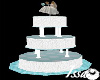 !Aqua Wedding Cake!