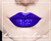 ♕ Blue Gloss Lips