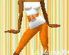 [LM] orange/white outfit
