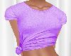 Purple Knotted T Shirt