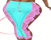blue lace pink pant