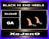 BLACK HI END HEELS