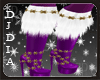Purple Santa Shoes