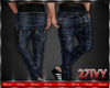 IV.Vintage Plaid Jeans-B