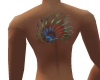Peacock Back Tatt Color