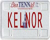 Kelnor Licence Plate