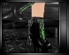 (D)Green Bow Boots