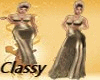 "c2u" Gold & Sexy Gown