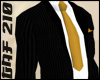 Black Striped Suit+Gold