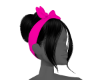 PINK HEADBAND-PONYTAIL