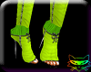 # Lime green boots