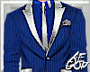 Ⱥ™ Blue Silver Suits