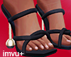 $ Valentine Heels Black