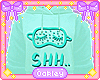 Mom's Shh..Teal PJ Top