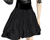 black flary skirt