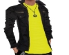 Man Yellow Black Jacket