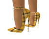 7in. Yellow Plaid Heels