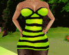 ch)green striped dress 