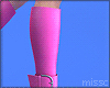 $ Belted Boots HOT PINK