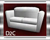 Modern Wh and Gr Sofa