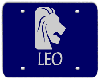 Leo plate, blue