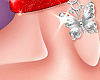 Butterfly choker Red