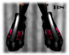 Pink/black space boots