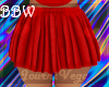 Pleated skirt red BBW