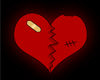 broken heart sticker