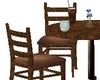 Brown table & chairs