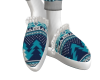 Y-blue cristmas slippers