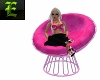 pink mamasan cddle chair
