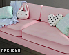 Pastel Pink Sofa